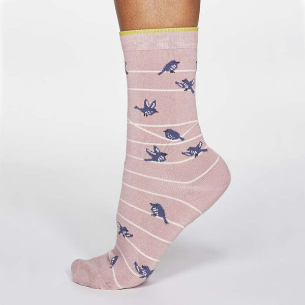 xVivian Bird Ladies Bamboo Sock - Lavender Pink