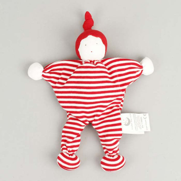 Organic Baby Buddy - Fine Stripe - Red/White