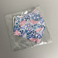 Fabric Face Mask - Blue Pink Mix Floral