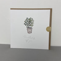 TC Square Card - Thinking of You (plant)