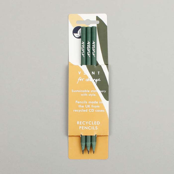 3 Forest Green Pencils (Olive Pack)