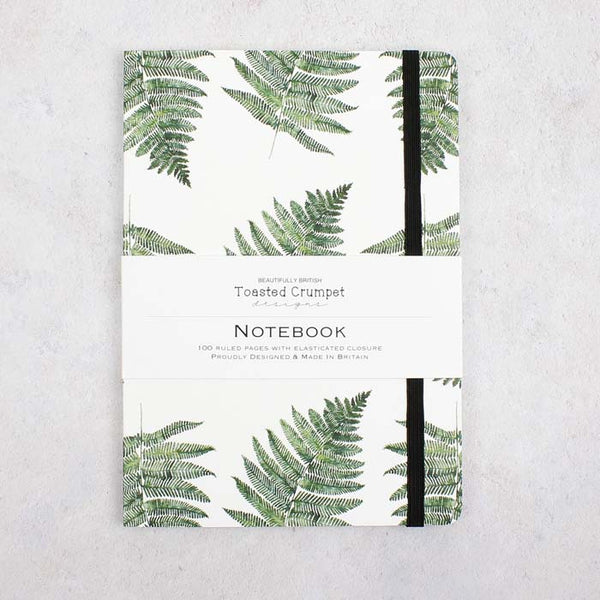 A5 Lined Notebook - Woodland Fern Pure