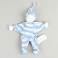 Organic Baby Buddy - Fine Stripe - Bright Blue/White