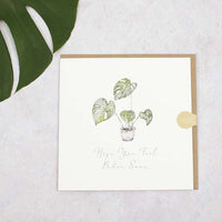 TC Square Card - Hope You Feel Better Soon (monstera)