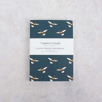 A6 Small Lined Notebook - Bee Noir
