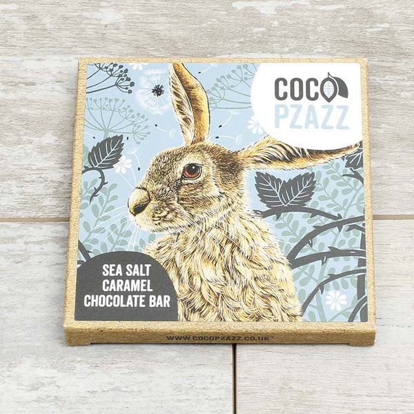 Sea Salt Caramel Milk Chocolate Bar 80g - Fox & Boo Hare