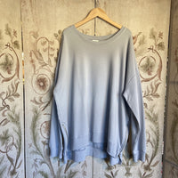 Zip Detail Sweatshirt - Pale Grey - One Size